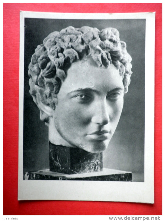 Portrait of a young man , II century BC - Ancient Greek - Ancient Sculptures - 1959 - USSR Russia - unused - JH Postcards