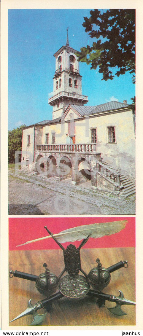 Kamianets Podilskyi - Khmelnytskyi Region - Town Hall building - inkstand - 1984 - Ukraine USSR - unused - JH Postcards