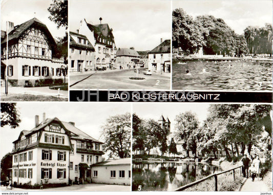 Bad Klosterlausnitz - Sanatorium Dr Friedrich Wolf - Am Markt - Bad - Kurhotel Koppe - 1982 - Germany DDR - used - JH Postcards