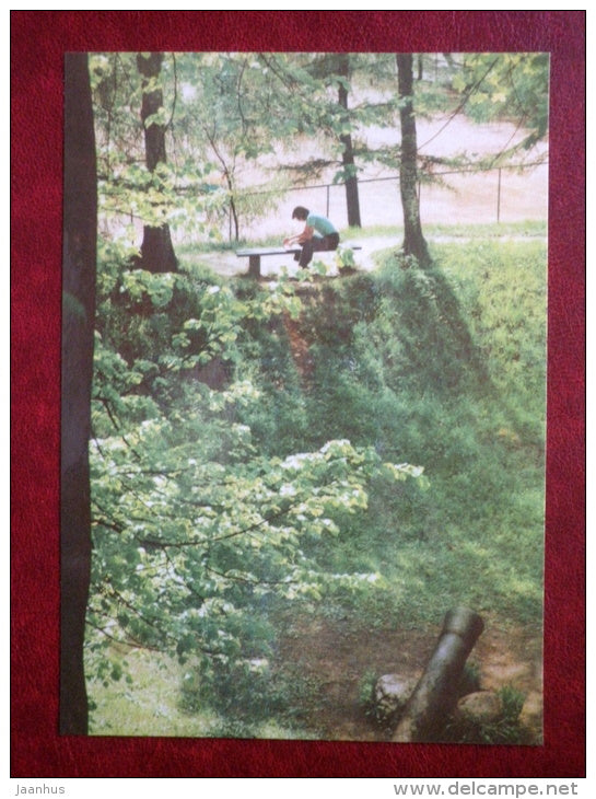 Dome Hill in spring - Tartu - 1978 - Estonia USSR - unused - JH Postcards