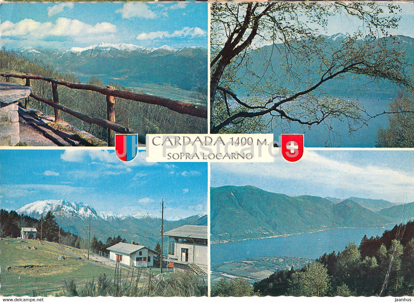 Cardada 1400 m - Sopra Locarno - 7370 - 1972 - Switzerland - used - JH Postcards