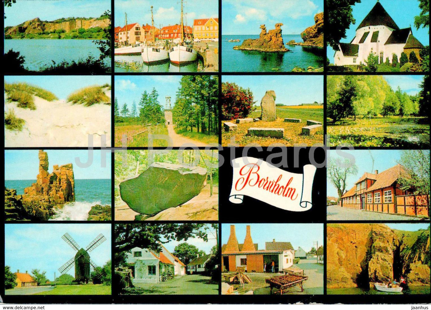 Bornholm - Partier fra Bornholm - multiview - 1983 - Denmark - used - JH Postcards