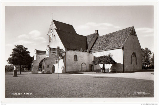 Ronneby kyrkan - church - Sweden - unused - JH Postcards