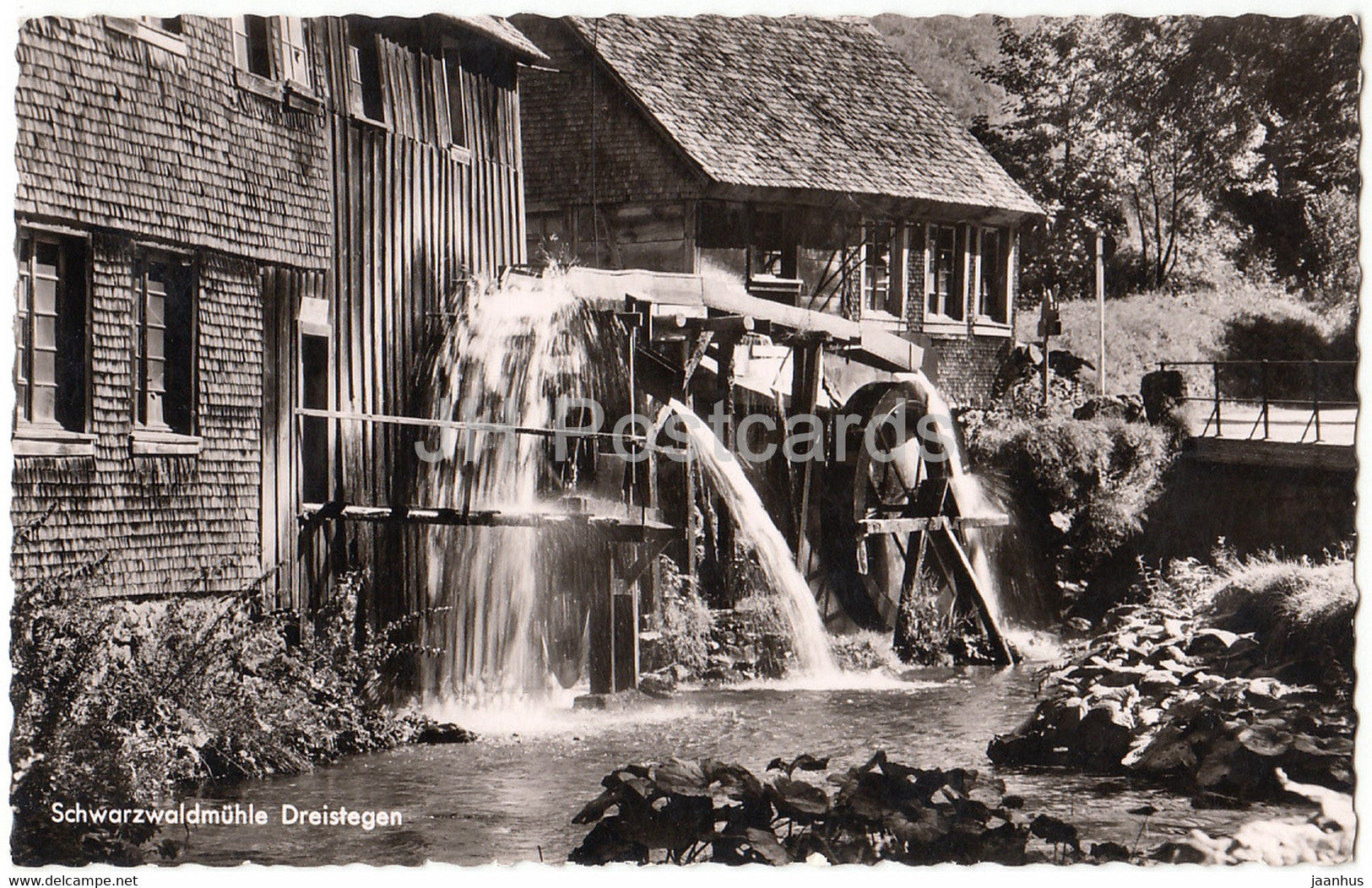 Schwarzwaldmuhle Dreistegen - watermill - Germany - unused - JH Postcards
