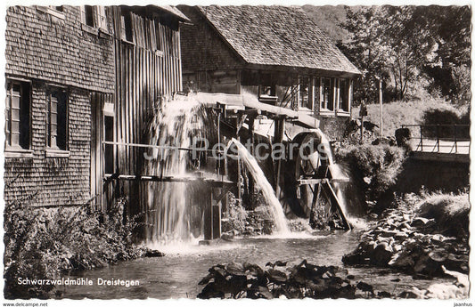 Schwarzwaldmuhle Dreistegen - watermill - Germany - unused - JH Postcards