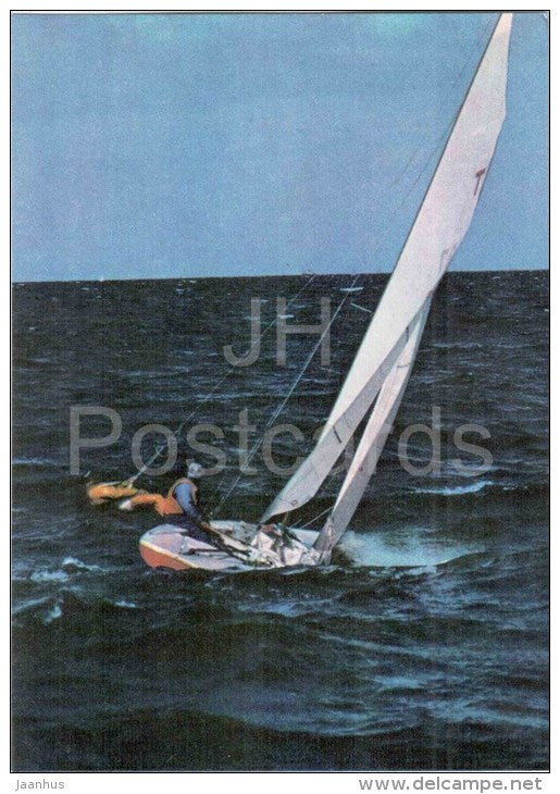 international Tempest class - sailing boat - racing - sport - 1978 - Estonia USSR - unused - JH Postcards