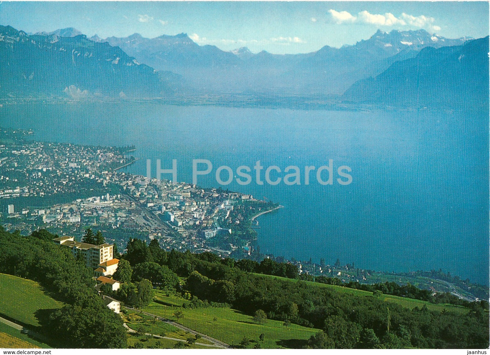 Le Mont Pelerin sur Vevey - l'Hotel du Parc - panorama -  9883 - 1985 - Switzerland - used - JH Postcards