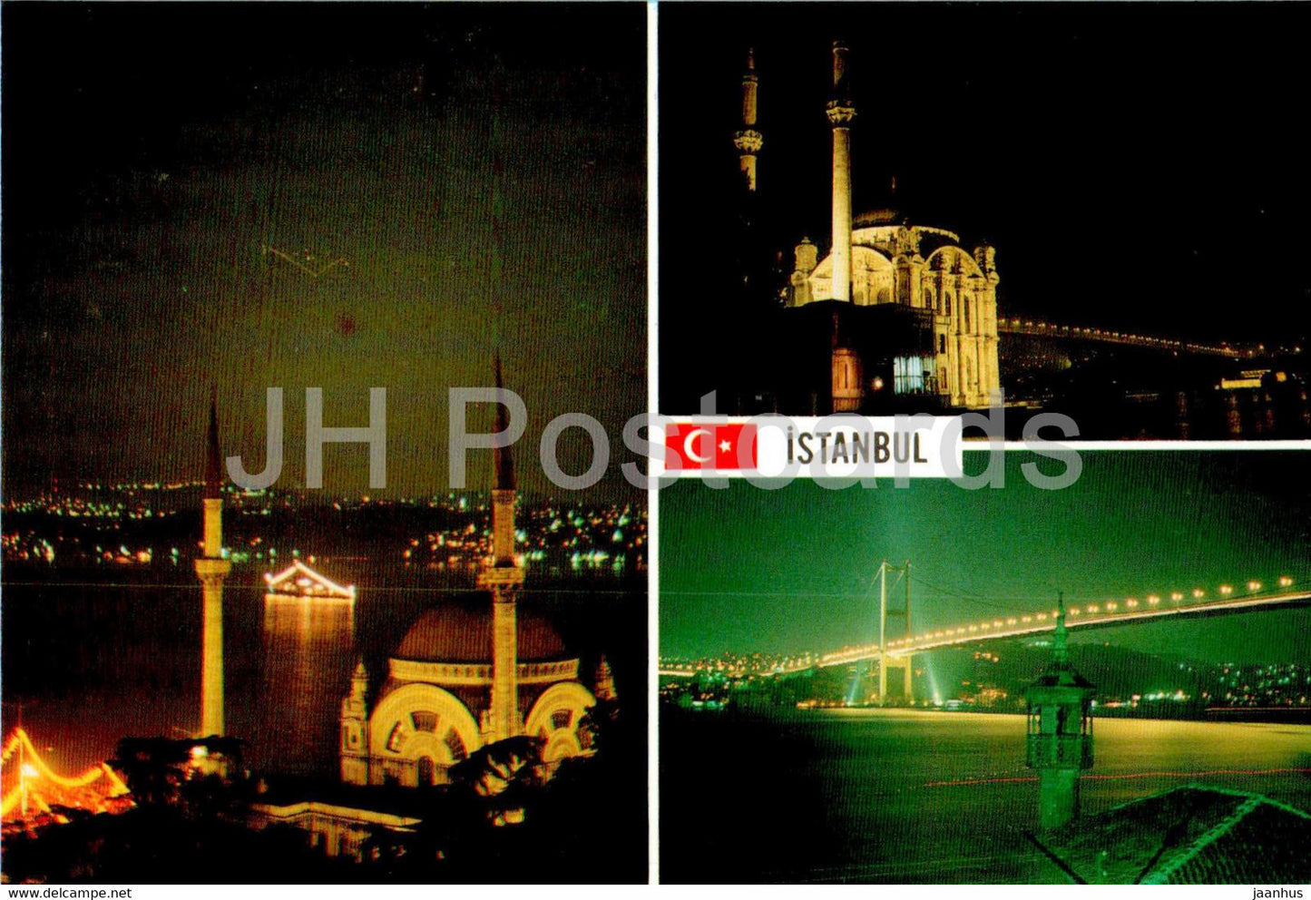 Istanbul - Dolmabahce - Ortakoy Camii - multiview - 34-63 - Turkey - unused - JH Postcards
