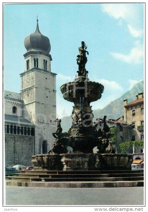 Fontana del Nettuno , Campanile del Duomo - Neptune Fountain - Trento - Trentino - TN 457 - Italia - Italy - unused - JH Postcards