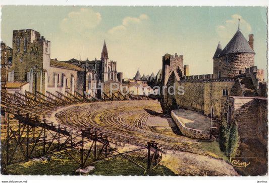 Carcassonne - Le Theatre - Il ne faut pas mourir sans avoir un Carcassonne - theatre - France - unused - JH Postcards