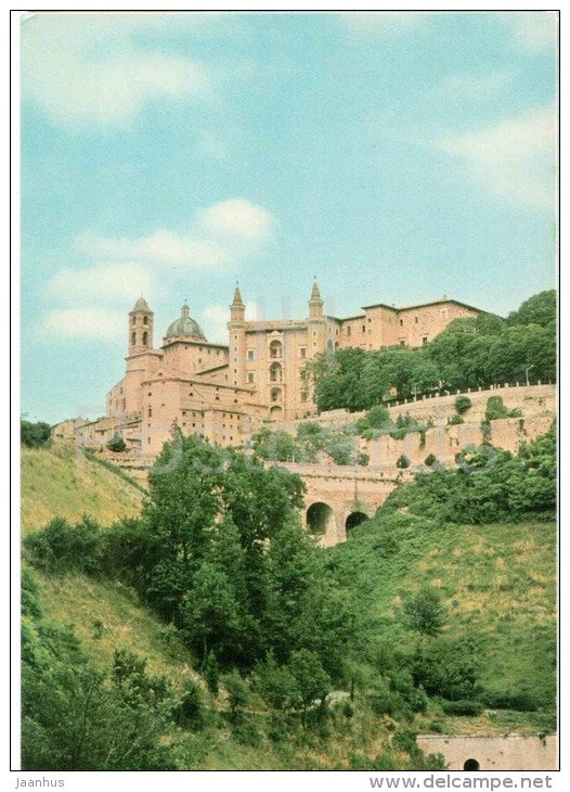 veduta panoramica del Palazzo - palace - Urbino - Marche - Italia - Italy - unused - JH Postcards