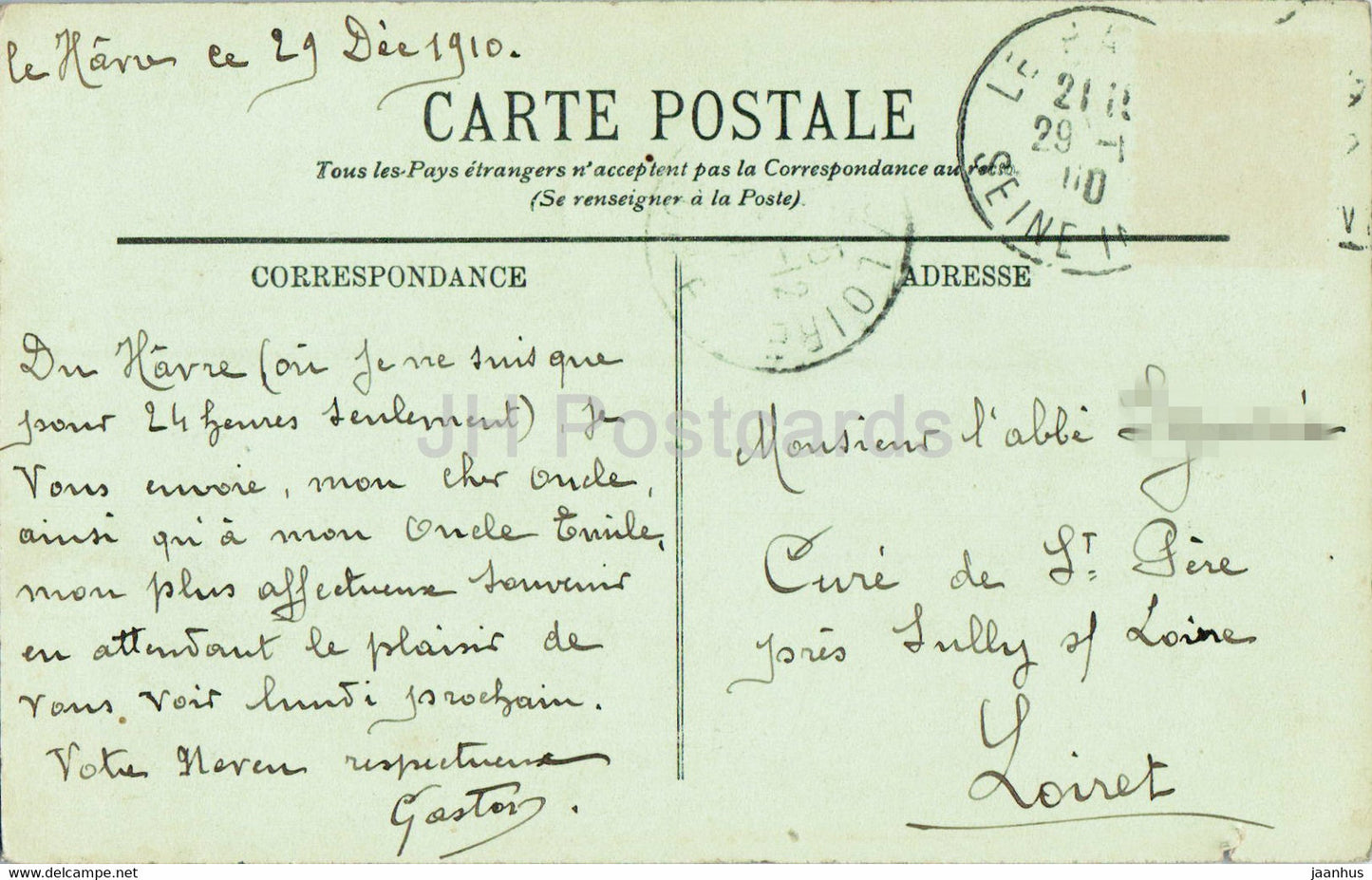 Sainte Adresse - L'Eglise de Sainte Adresse - church - 182 - old postcard - 1910 - France - used