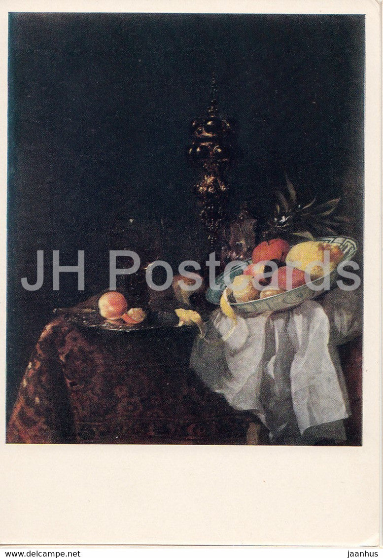 painting by Willem Kalf - Dessert - Dutch art - 1964 - Russia USSR - unused - JH Postcards