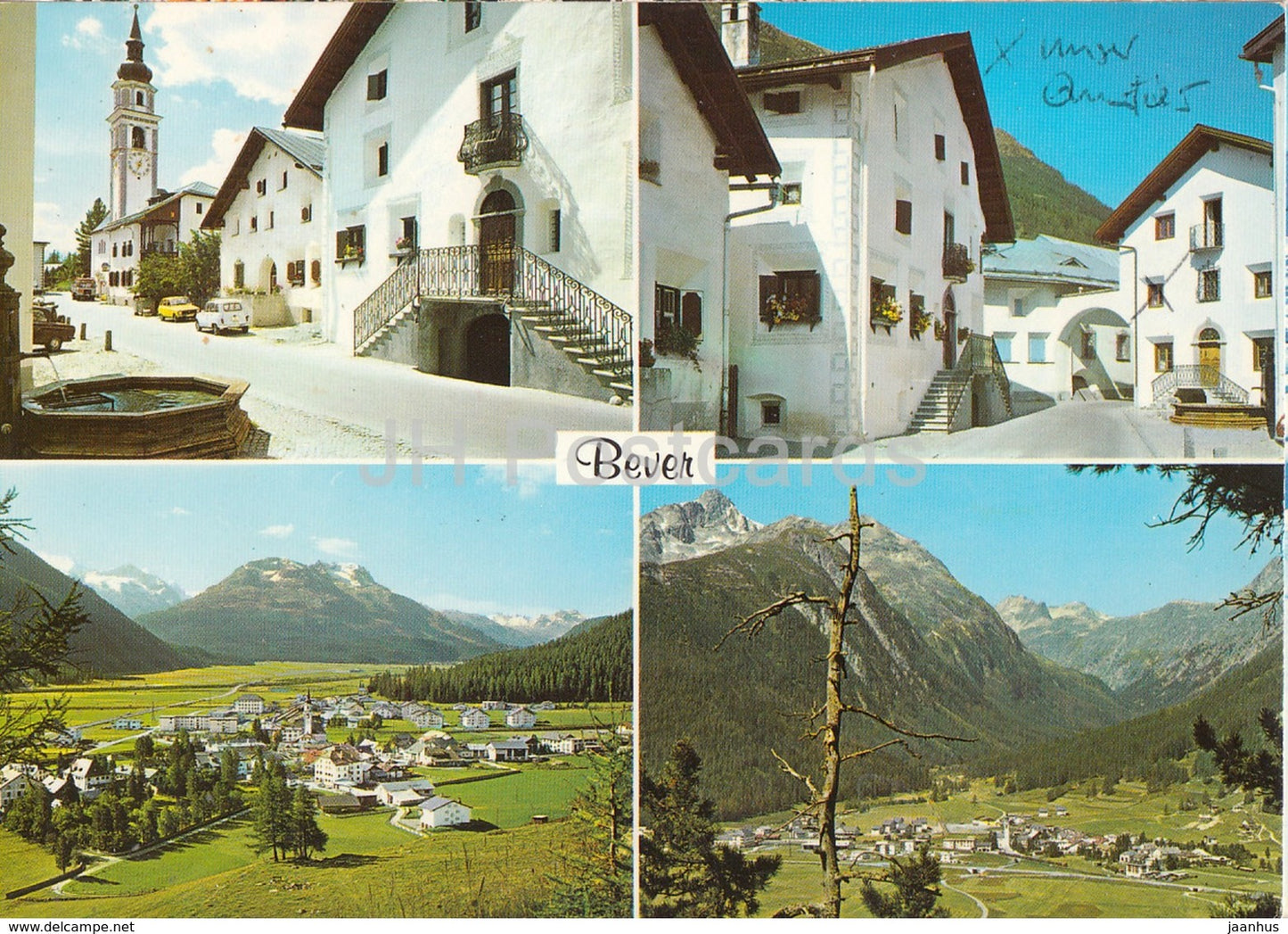 Bever 1714 m - Oberengadin - multiview - 1986 - Switzerland - used - JH Postcards
