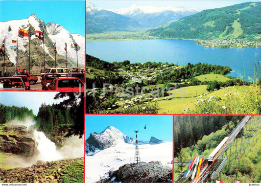 Ausflugsziele von Zell am See - Grossglockner - Krimmler Wasserfalle - Kaprun Kitzsteinhorn - Austria - unused - JH Postcards
