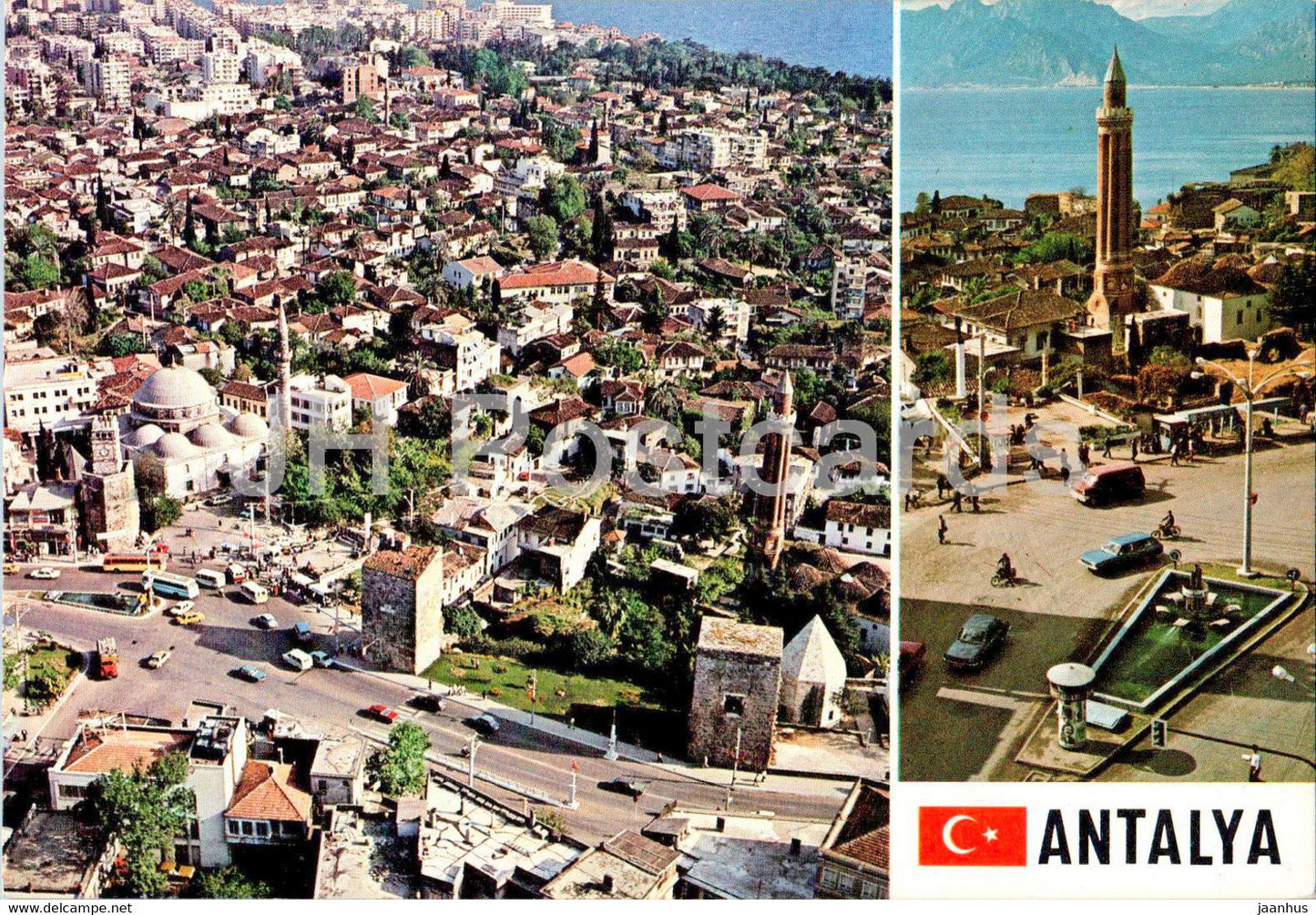 Antalya - A view of Antalya from Plane - 07-109 - Turkey - unused - JH Postcards