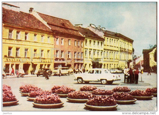 Gorky street - car Volga - Vilnius - 1970 - Lithuania USSR - unused - JH Postcards