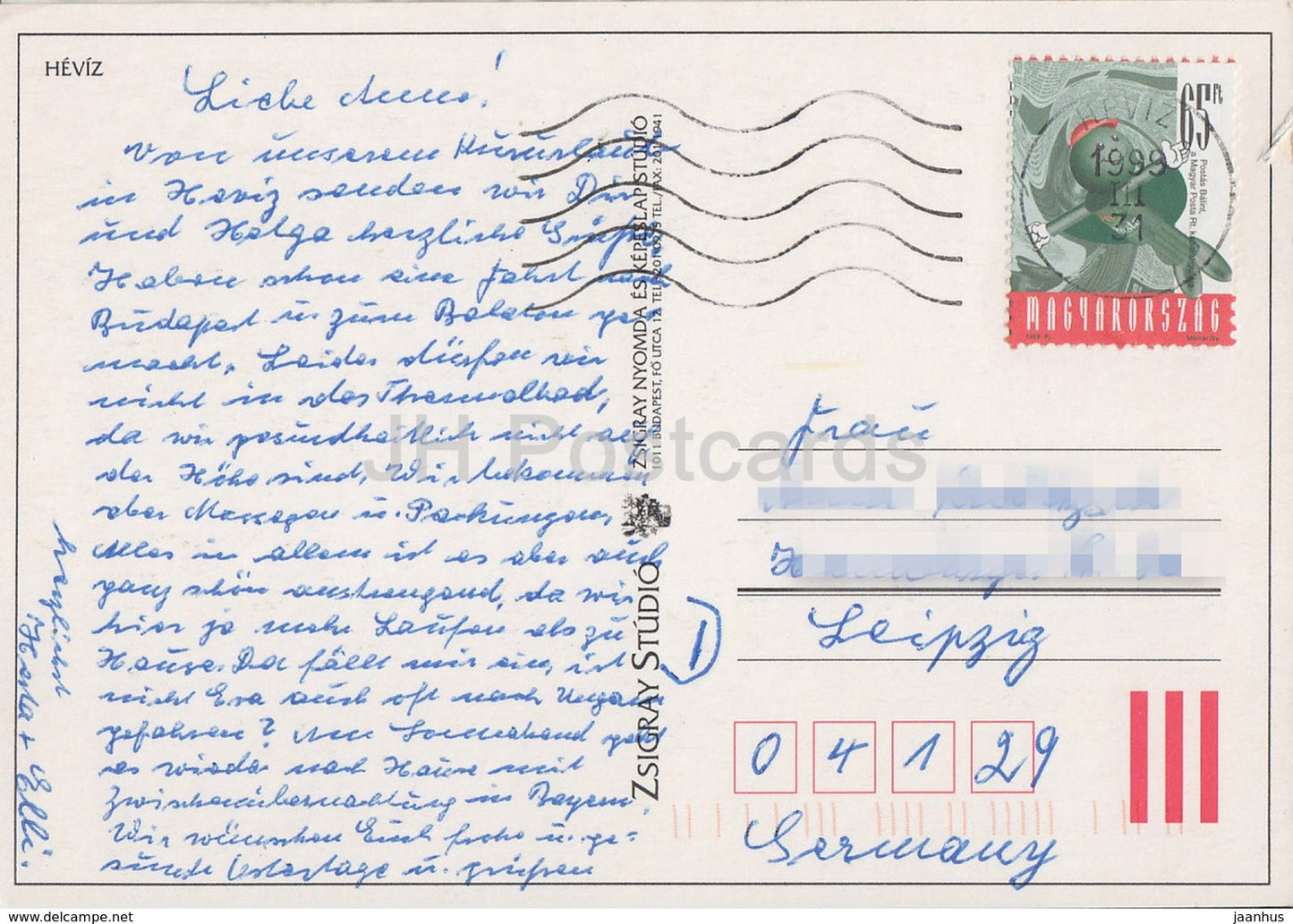 Heviz - spa - 1999 - Hongrie - d'occasion