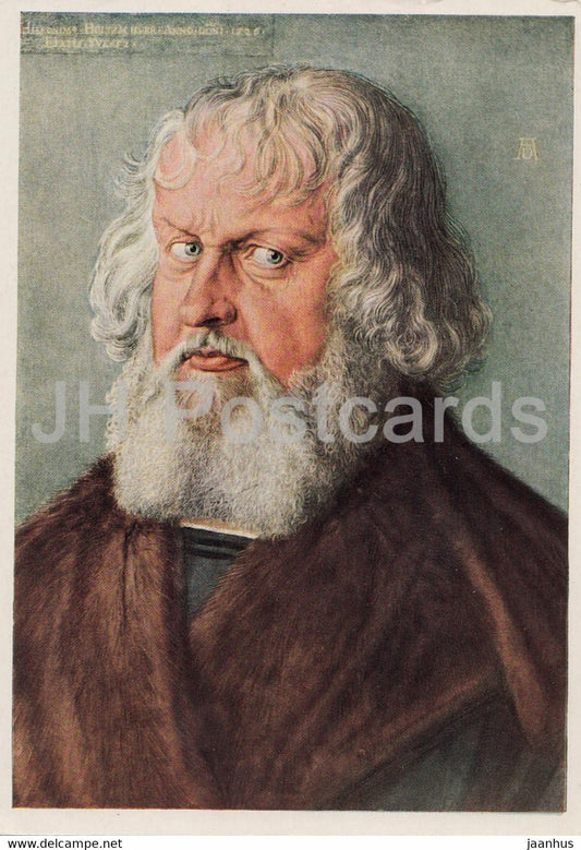 painting by Albrecht Durer - Hieronymus Holzschuher - man - 1304 - German art - Germany - unused