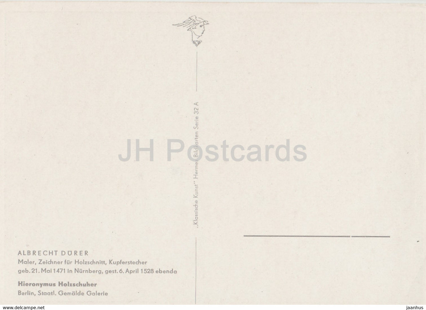 Gemälde von Albrecht Dürer - Hieronymus Holzschuher - Mann - 1304 - Deutsche Kunst - Deutschland - unbenutzt