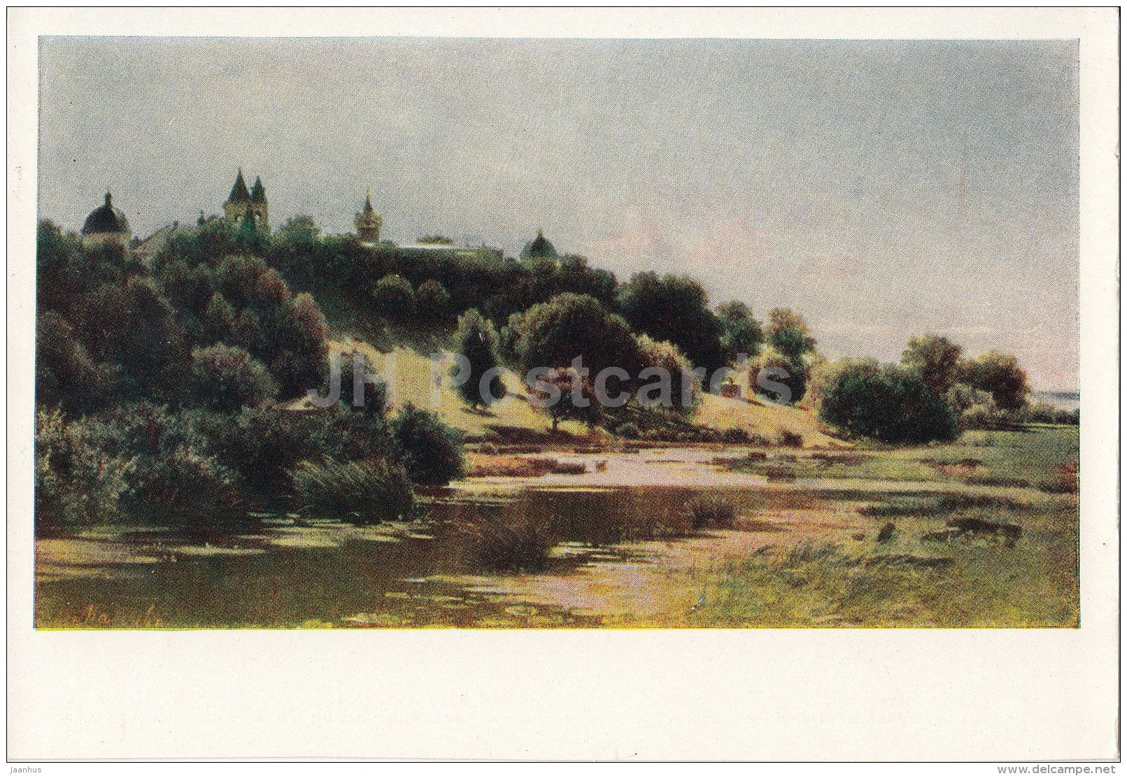 painting by L. Kamenev - The Savvin Monastery - Russian art - 1963 - Russia USSR - unused - JH Postcards