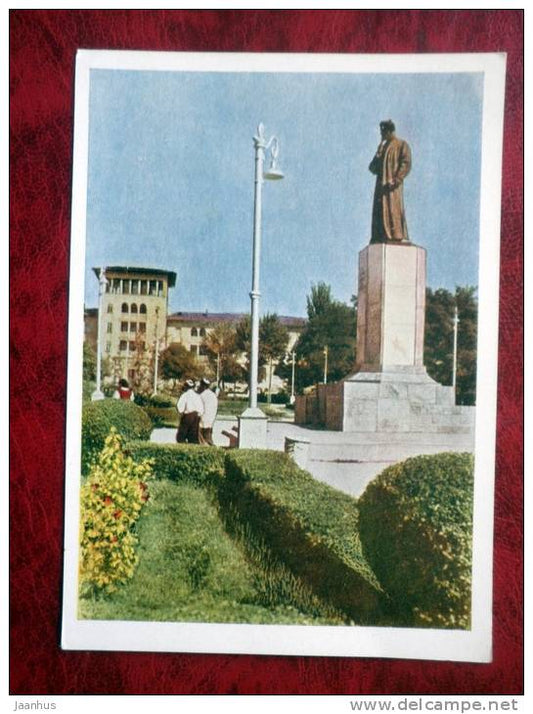 Tashkent - Monuent to Alisher Navoi, the Tashkent Regional Executive Commitee - 1962 - Uzbekistan - USSR - unused - JH Postcards