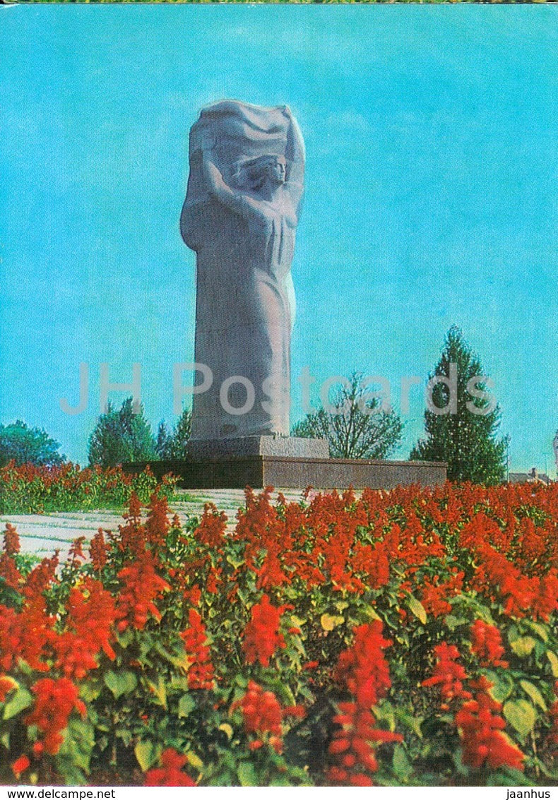 Panevezys - The Song of Freedom sculpture - 1975 - Lithuania USSR - unused - JH Postcards