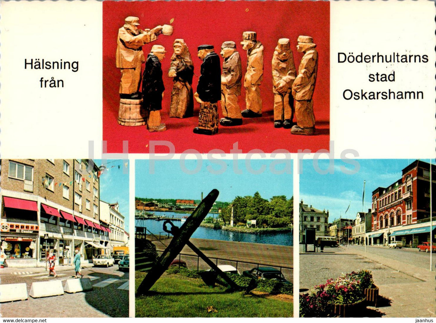 Oskarshamn - Auktionsgrupp av skulptoren - Axel R Petersson - 136 - Sweden - used - JH Postcards