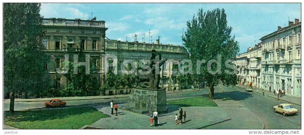 monument Mutiny at the Potemkin battleship - Odessa - 1978 - Ukraine USSR - unused - JH Postcards