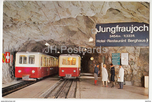 Bergstation Jungfraujoch - train - railway - 40905 - Switzerland - unused - JH Postcards