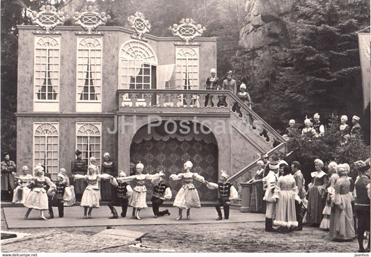 Felsenbuhne Rathen - Landesbuhnen Sachsen - Der Bettelstudent - operetta - theatre - Germany DDR - unused - JH Postcards