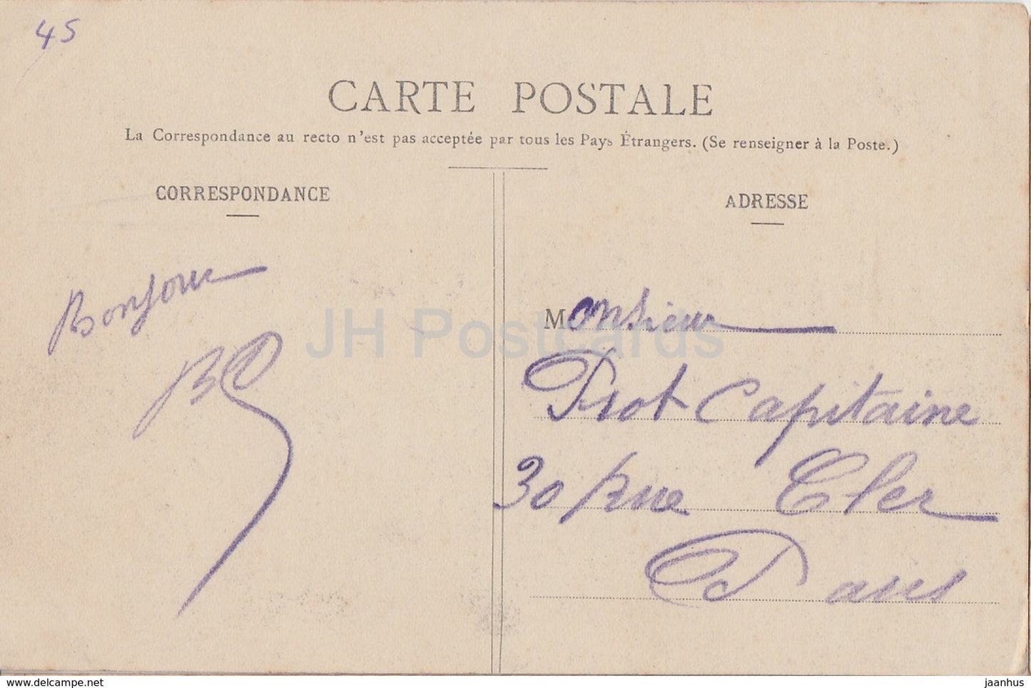 Malesherbes - Le Chateau - castle - old postcard - 1908 - France - used