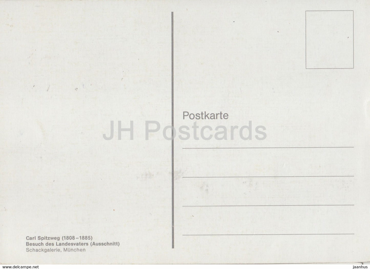 peinture de Carl Spitzweg - Besuch des Landesvaters - Art allemand - Allemagne - inutilisé