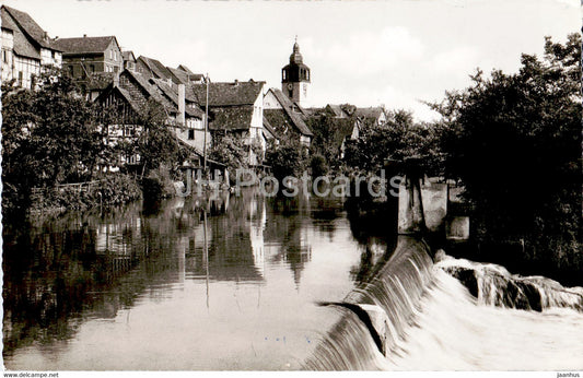 Bad Sooden Allendorf - An der Werra - old postcard - Germany - used - JH Postcards