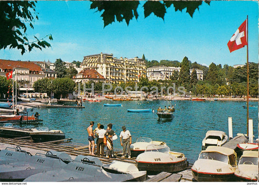 Ouchy Lausanne - Vue du Port - boat - 1960 - Switzerland - used - JH Postcards
