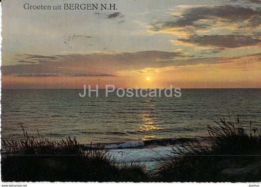 Groeten uit Bergen - sea - 1966 - Netherlands - used - JH Postcards