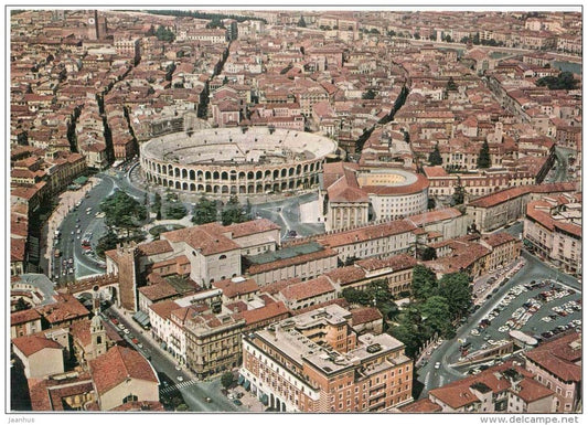 Veduta Aerea - Verona - Veneto - 323/73 - Italia - Italy - unused - JH Postcards