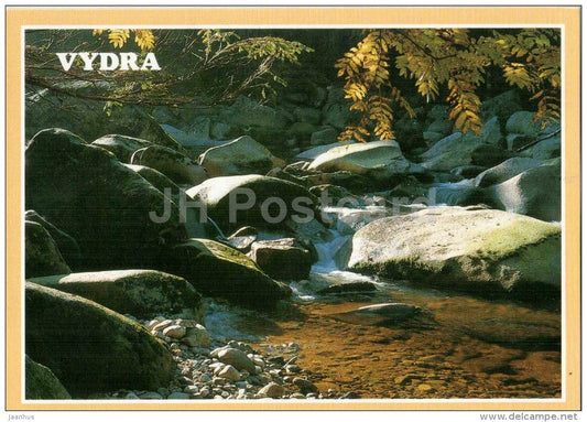 Vydra river - Bohemian Forest - Sumava - mountain river - Czech Republic - unused - JH Postcards