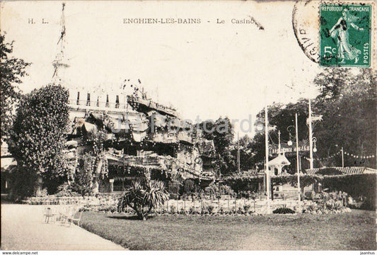 Enghien les Bains - Le Casino - old postcard - 1911 - France - used - JH Postcards