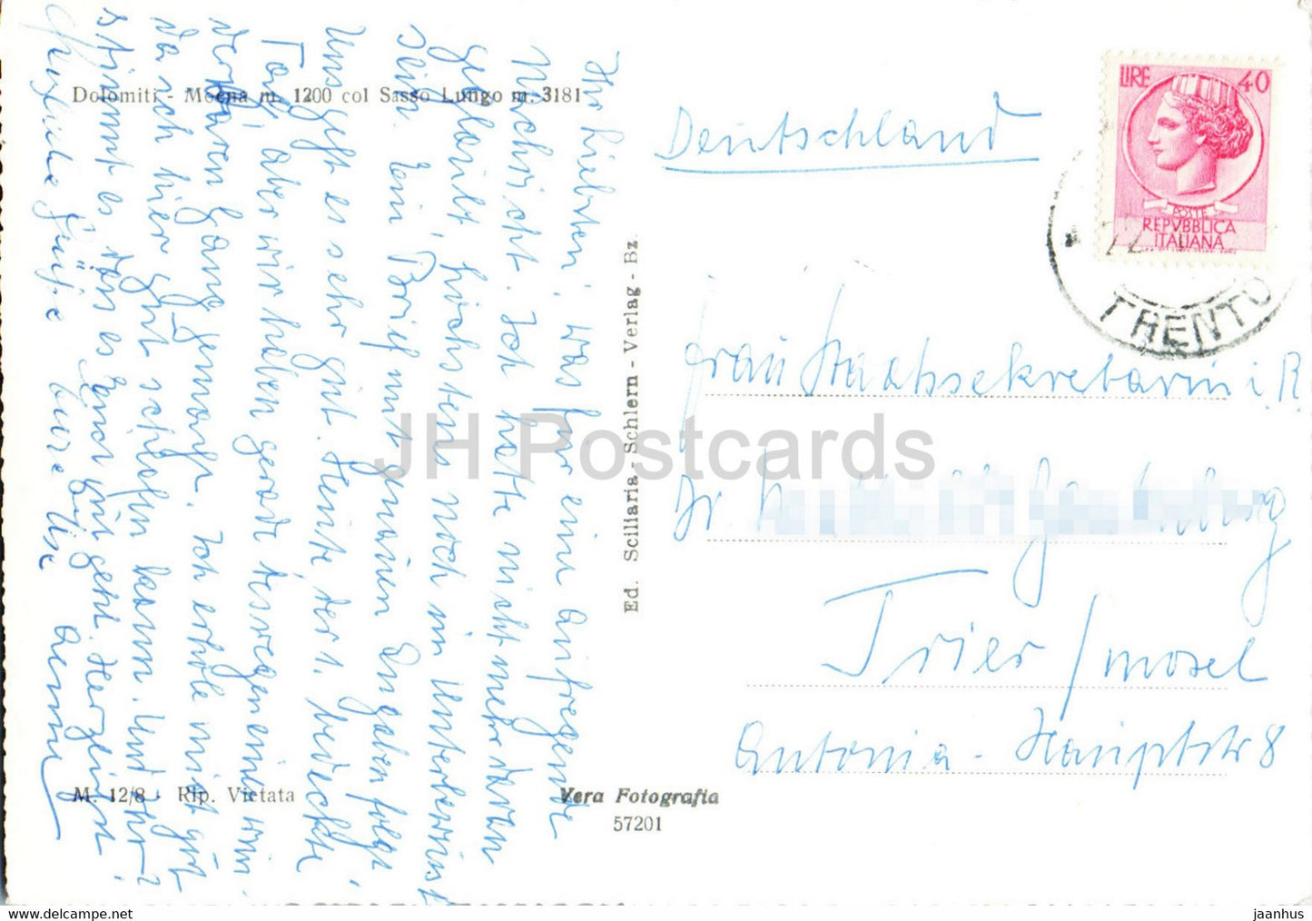 Dolomiti - Moena 1200 m - Sasso Lungo - Italy - used