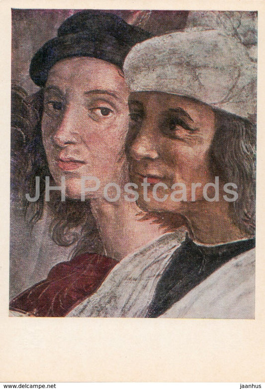 painting by Raphael - Self portrait - Italian art - 1978 - Russia USSR - unused - JH Postcards