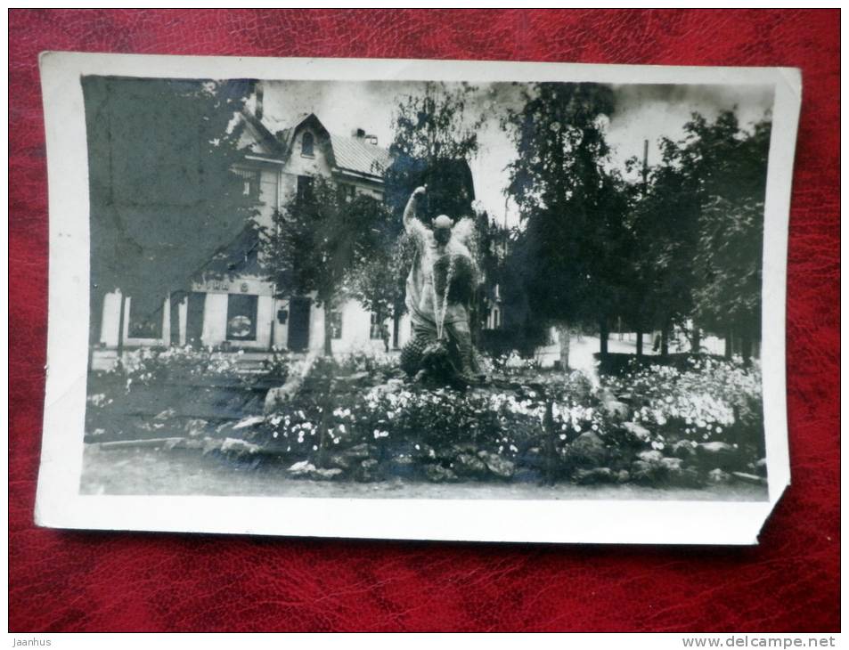 Riga seaside - Majori station, Lacplesis fountain - 1954 - Russia - USSR - unused - JH Postcards