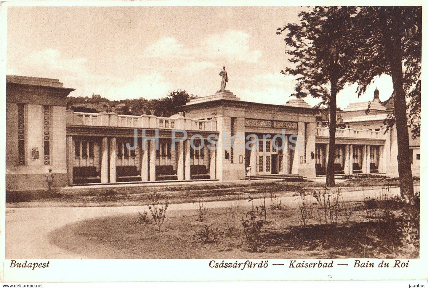 Budapest - Csaszarfurdo - Kaiserbad - Bain du Roi - old postcard - Hungary - unused - JH Postcards
