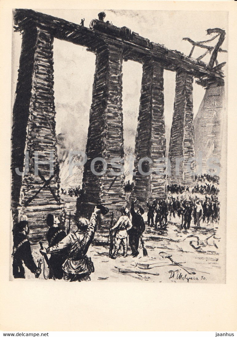 Works by Russian Writer Aleksey Tolstoy - The Bread - illustration - 1965 - Russia USSR - unused - JH Postcards