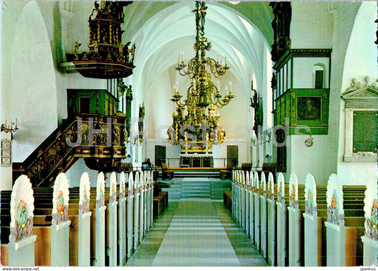 Aalborg - Interior - Budolfi Kirke - cathedral - 49 - 1967 - Denmark - used - JH Postcards