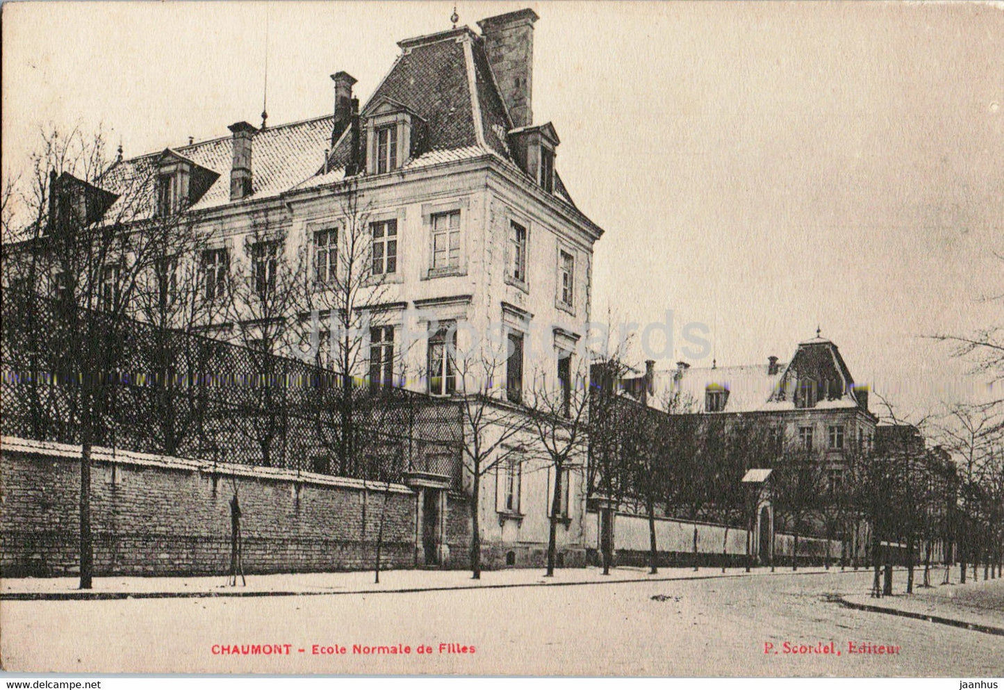 Chaumont - Ecole Normale de Filles - old postcard - France - unused - JH Postcards