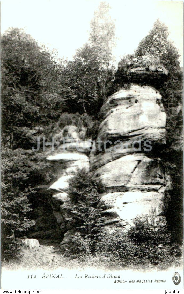 Epinal - Les Rochers d'Olima - 112 - old postcard - France - unused - JH Postcards