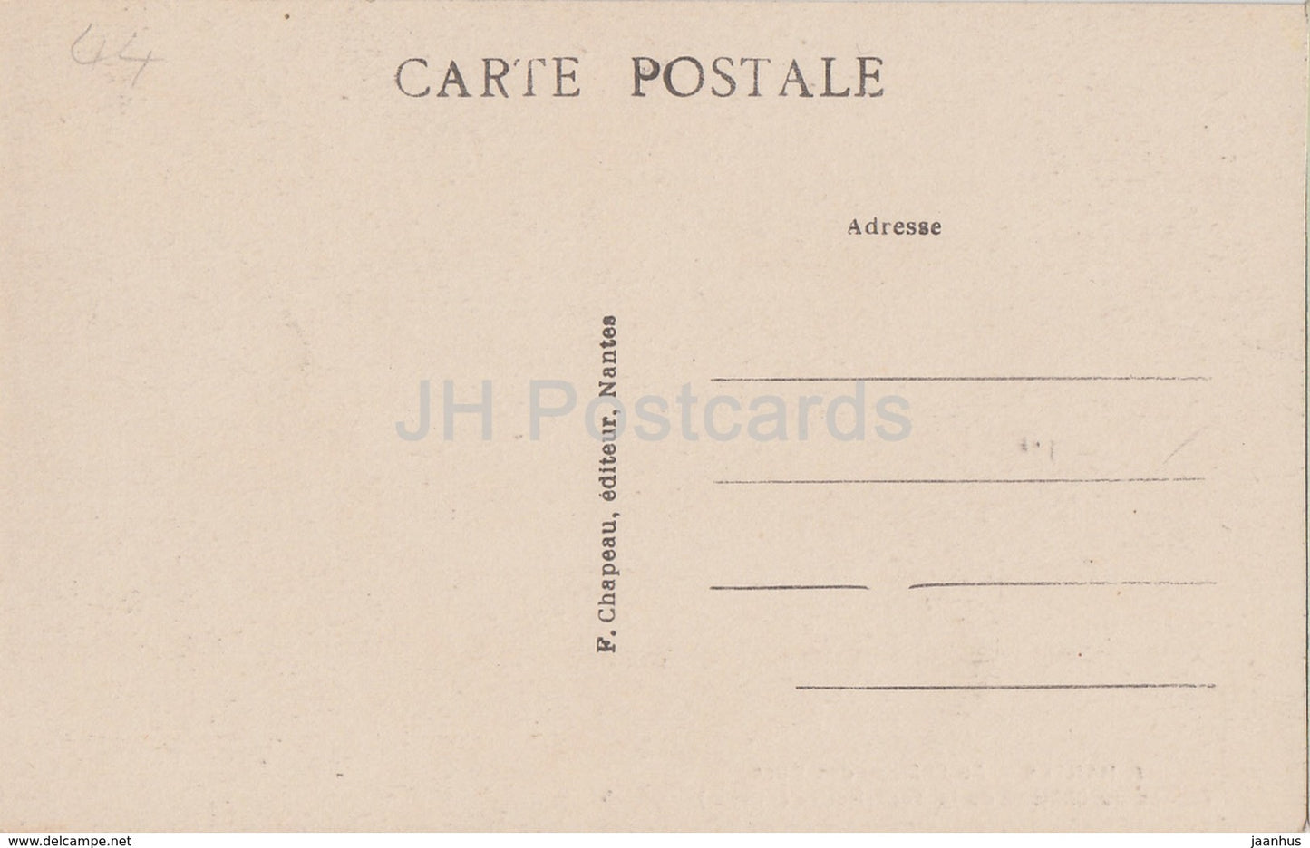 Nantes - Au Chateau des Ducs - Ruines du Chateau de la Tour Neuve - castle ruins - 17 - old postcard - France - unused