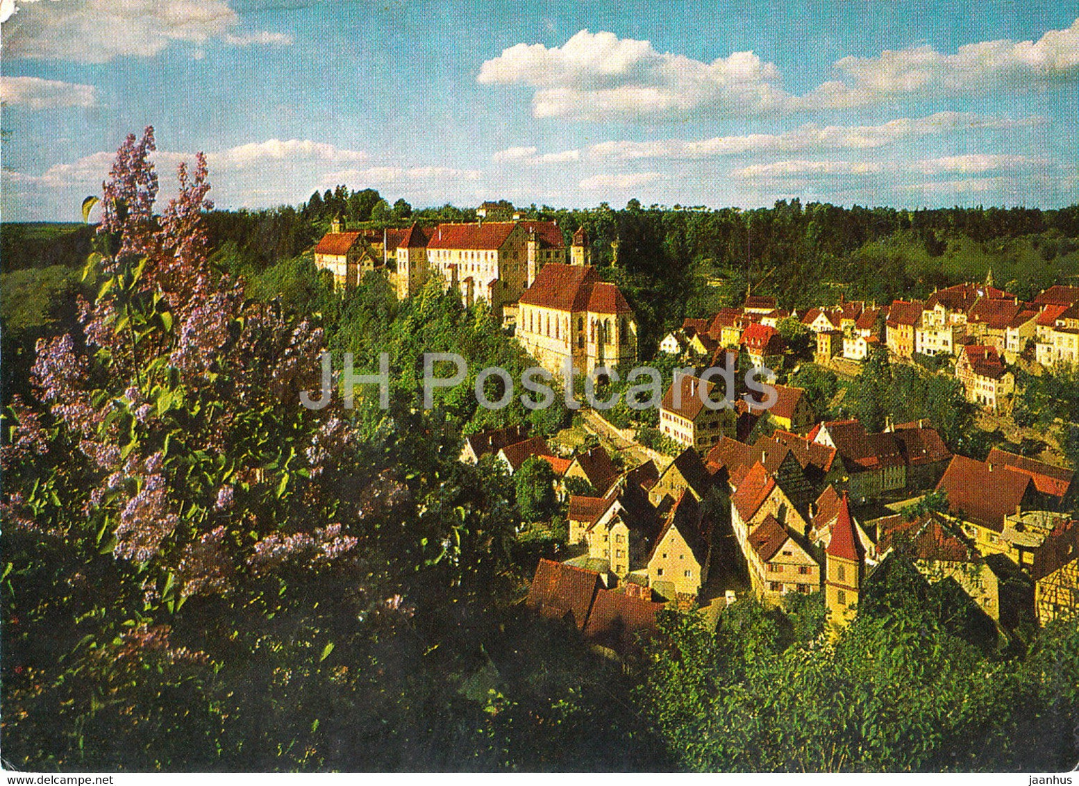 Haigerloch - Blick auf Schlosskirche und Schloss - castle - Germany - unused - JH Postcards