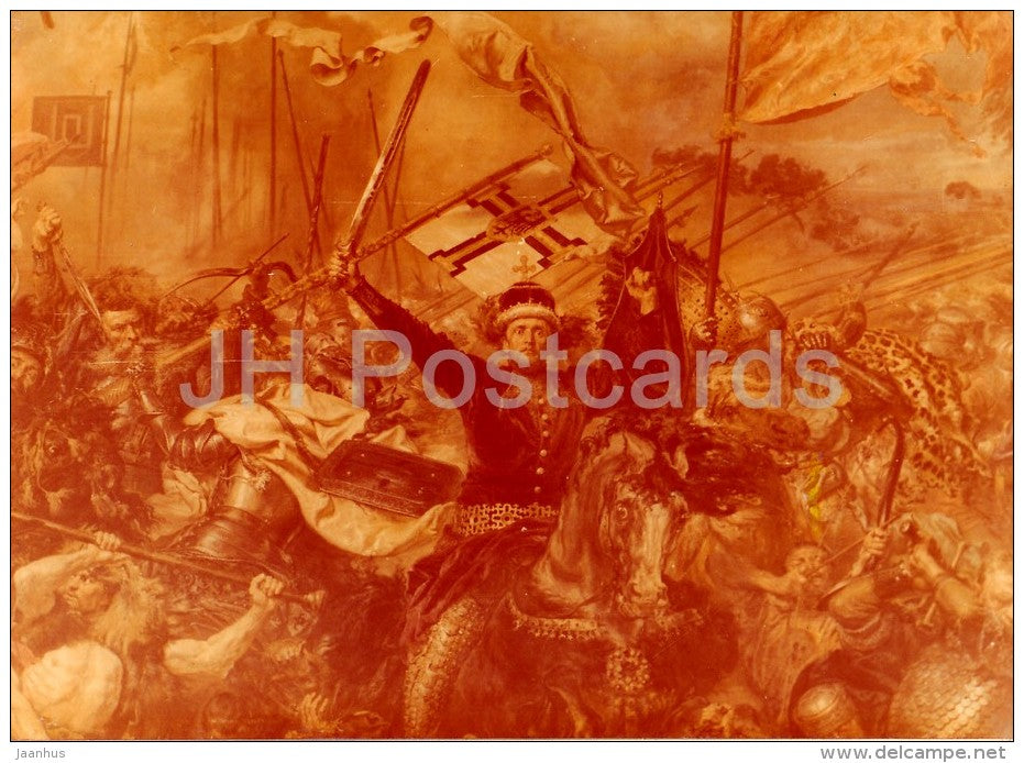 painting by Jan Matejko - Battle of Grunwald - Polish art - Poland - unused - JH Postcards